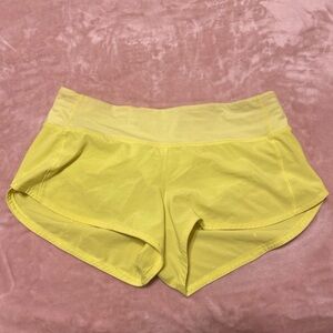 lululemon athletica Yellow Athletic Shorts